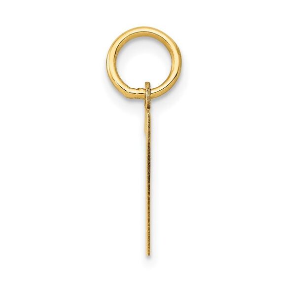 14k Yellow Gold, Athletic Collection, Small Polished Number 7 Pendant - Picture 2 of 5